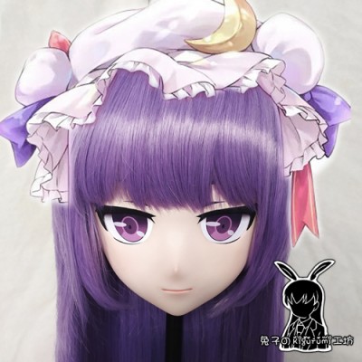 (RB298)Handmade Female/Girl Resin 3/4 Head Japanese Cartoon Character Cosplay Kigurumi Mask Crossdress Doll Mask